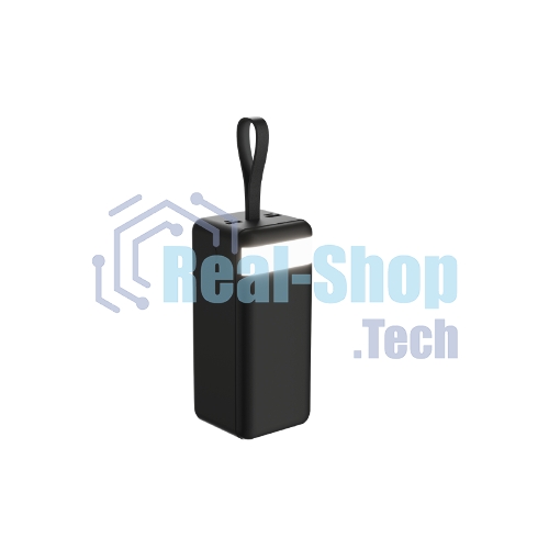 Портативный аккумулятор OLMIO M-50, 50000mAh, 22.5W, QuickCharge3.0/PowerDelivery, LCD, фонарик, черный