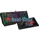 Комплект клавиатура+мышь A4Tech Bloody B1700 проводной, USB, 6000 DPI, чёрный