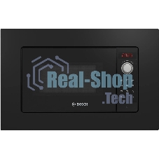 Встраиваемая микроволновая печь Bosch BFL623MB3 черный/серебристый, 20 л, 800 Вт, переключатели - сенсор, поворотный механизм