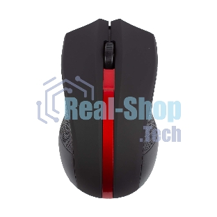 Мышь беспроводная HIPER HOMW-073 черный/красный, 1000 dpi, радиоканал, USB, кнопки - 3