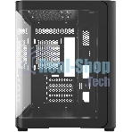 Компьютерный корпус Bloody BD-CC112 черный без БП mATX 9x120мм 2xUSB 3.0 audio bott PSU