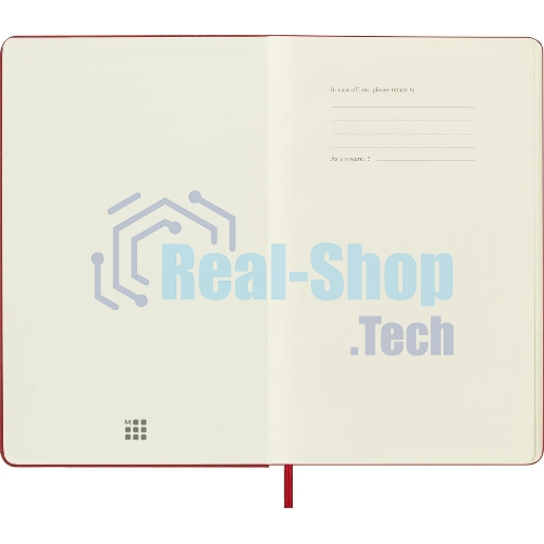 Блокнот Moleskine Classic Large, 240 страниц, красный, нелинованный,