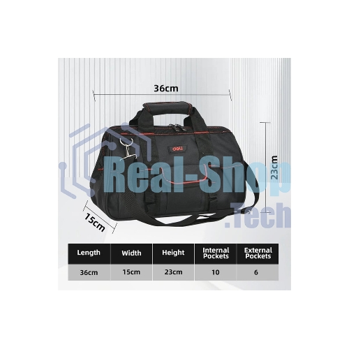 Сумка для инструментов Deli DL430905 Black Edition