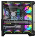 Компьютерный корпус Formula V Line Crystal Z6 Black, ATX, Left & Front & Bevel side Tempered Glass, TYPE-C*1, USB3.0*2