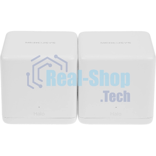 Бесшовный Mesh роутер Mercusys Halo H60X(2-pack) AX1500 10/100/1000BASE-TX белый (упак.:2шт)