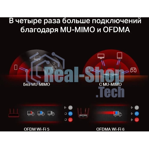 Роутер Mercusys MR70X AX1800 Dual-Band WiFi 6 Router, 574 Mbps at 2.4 GHz + 1201 Mbps at 5 GHz,4× Fixed External Antennas, 3× Gigabit LAN Ports, 1× Gigabit WAN Port, 1024-QAM, OFDMA, Router/Access Point Mode, MU-MIMO, WPA3, TWT, BSS Color