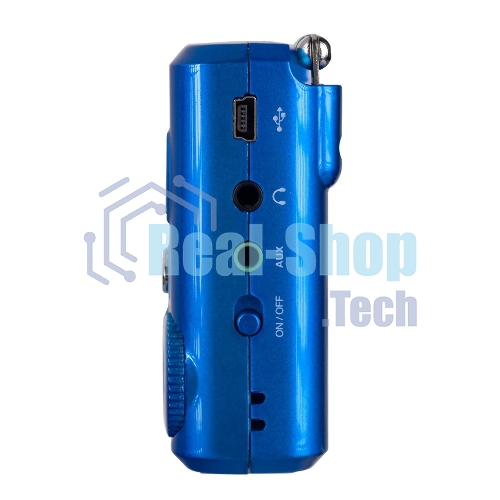 Радиоприемник Perfeo мини-аудио Sound Ranger, FM MP3 USB microSD In/Out ридер, BL-5C 1000mAh, синий (PF-SV922BLU)