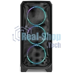Корпус Fractal Design Meshify 3 Black RGB TG Light Tint, Midi-Tower, чёрный, 3 x 140 мм