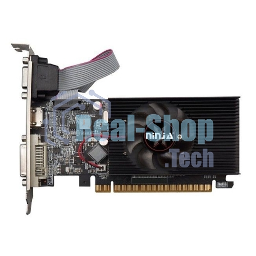 Видеокарта Ninja (Sinotex) Geforce GT610 PCIE (48SP) 2G 64-bit DDR3 DVI HDMI CRT