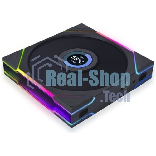 Корпусный вентилятор LIAN LI UNI FAN TL LCD (3pcs) G99.12TLLCD3B.00 черный 120мм 1900rpm 27db 7-pin