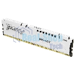Оперативная память Kingston Fury Beast, DDR5, 16Gb (1x16Gb), 6000MHz, CL36, DIMM, с радиатором, белый