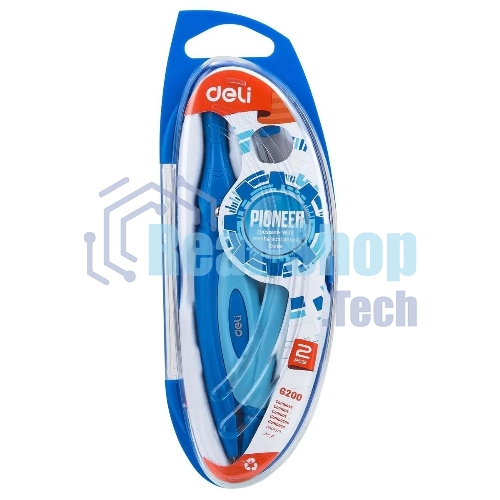 Циркуль Deli EG20002, в комплекте: набор грифелей