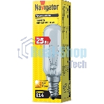 Лампа накаливания Navigator NI-T25L-25-230-E14-CL