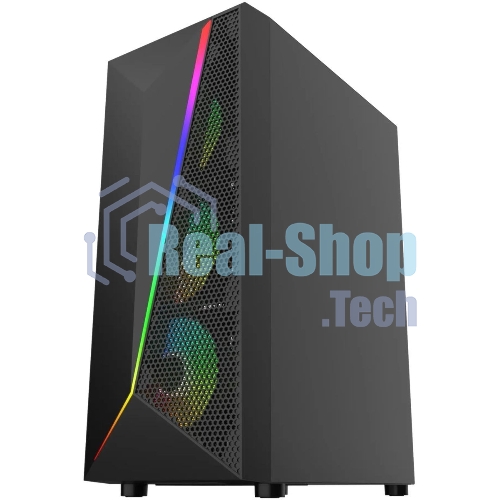 Компьютерный корпус Bloody BD-CC106F черный без БП ATX 4x120мм 1xUSB 2.0 1xUSB 3.0 audio bott PSU
