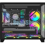 Компьютерный корпус AeroCool/Formula Crystal Z9ML Floe черный без БП mATX 4x120мм 2xUSB 3.0 audio bott PSU