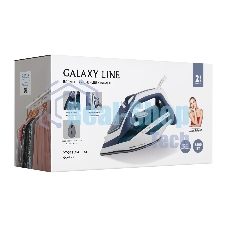 Утюг Galaxy Line GL 6138 бирюзовый, 3400 Вт, 80 г/мин, 240 г/мин, 450 мл