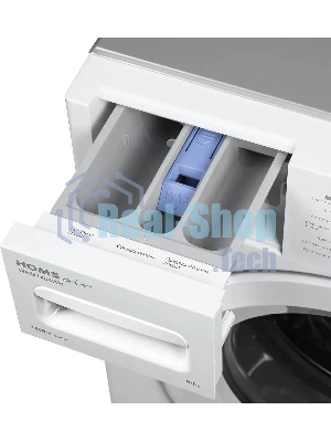 Стиральная машина встраиваемая HOMSair WMB1486WH белый, загрузка фронтальная 8 кг, 1400 об/мин, класс A