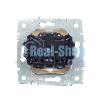 Розетка 1-местная IEK BRITE 16А РС14-1-0-БрКр с заземлением, с защитными шторками, 16А, бежевый