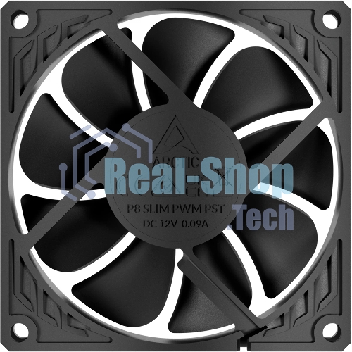 Вентилятор для корпуса ARCTIC P8 SLIM PWM PST Black (ACFAN00295A) черный 80мм 3000rpm 4-pin