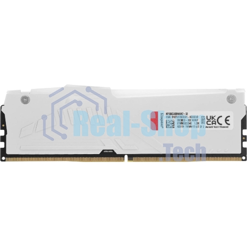 Оперативная память Kingston Fury Beast, DDR5, 32Gb (2x16Gb), 5600MHz, CL40, DIMM, с радиаторами, RGB, белый