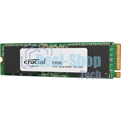 Накопитель SSD Crucial 2Tb E100 M.2 (PCIe 4x4, up to 5000/4000MBs, 3D NAND, NVMe, 100TbW, 22х80мм)