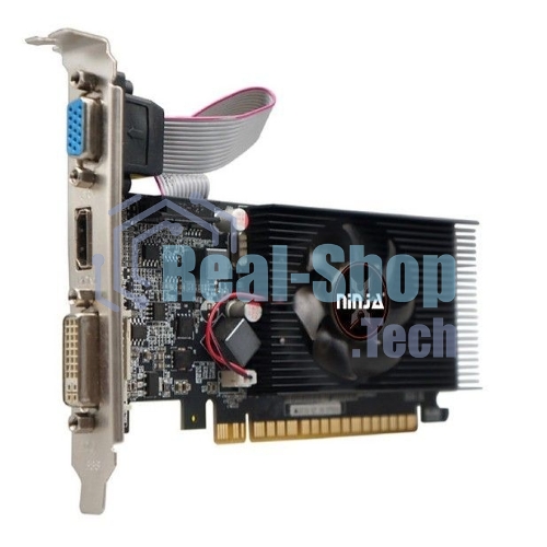 Видеокарта Ninja (Sinotex) Geforce GT610 PCIE (48SP) 2G 64-bit DDR3 DVI HDMI CRT
