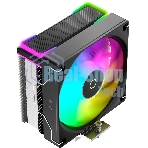 Кулер для процессора Ocypus Delta A40 SE BK ARGB, 120мм ARGB FAN, Top ARGB Panel, 4 HEAT PIPES, 4-PIN PWM, 800-1800 RPM, 31DBA, HYDRO BEARING, LGA115X/1200/1700/18XX, AM4/AM5