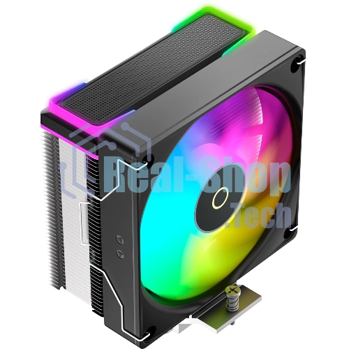 Кулер для процессора Ocypus Delta A40 SE BK ARGB, 120мм ARGB FAN, Top ARGB Panel, 4 HEAT PIPES, 4-PIN PWM, 800-1800 RPM, 31DBA, HYDRO BEARING, LGA115X/1200/1700/18XX, AM4/AM5