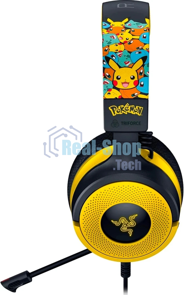 Гарнитура Razer Kraken V4 X Pokemon Kanto Starters Edition мультицвет, проводная, подсветка