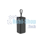 Портативный аккумулятор OLMIO M-50, 50000mAh, 22.5W, QuickCharge3.0/PowerDelivery, LCD, фонарик, черный