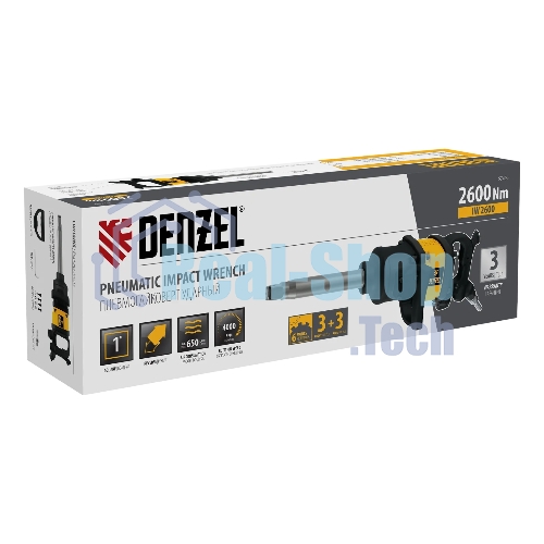 Ударный пневмогайковерт Denzel IW2600, 1