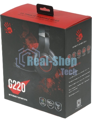 Гарнитура Bloody G220 чёрный, проводная, подсветка