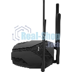 Двухдиапазонный роутер MERCUSYS MR80X AX3000 Wi-Fi 6, до 574 Мбит/с на 2,4 ГГц + до 2402 Мбит/с на 5 ГГц,4 фиксированные внешние антенны, 3 гигабитных порта LAN, 1 гигабитный порт WAN