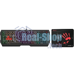 Комплект клавиатура+мышь A4Tech Bloody B1700 проводной, USB, 6000 DPI, чёрный