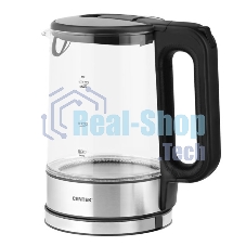 Электрочайник Centek CT-0032 прозрачный, 1.7 л, 2200 Вт, скрытый нагревательный элемент