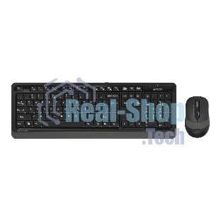 Комплект клавиатура+мышь A4Tech FStyler FG1010S беспроводной, USB, 2000 DPI, чёрный/серый