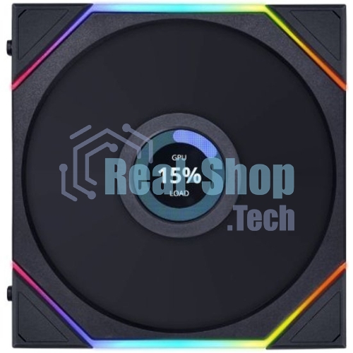 Корпусный вентилятор LIAN LI UNI FAN TL LCD (3pcs) G99.12TLLCD3B.00 черный 120мм 1900rpm 27db 7-pin