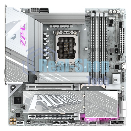 Материнская плата Gigabyte Z890M AORUS ELITE WIFI7 ICE, LGA 1851, Intel Z890, 4xDDR5, 4xSATA, 3xM.2, 1xPCIe 4.0 x4, 1xPCIe 5.0 x16, 1xDP, 1xUSB-C, 1x 2.5Gb LAN, 1xUSB-A 3.2 Gen 2, 4xUSB-A 3.2 Gen 1, 2x3.5 мм, TOSLINK, 7.1, 1xUSB4, mATX