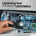 Накопитель SSD Crucial T500, 2Tb, M.2 2280, PCIe 4.0 x4, NVMe, R/W 7400/7000