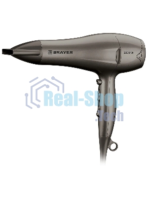 Фен BRAYER BR3006 коричневый, 2200 Вт