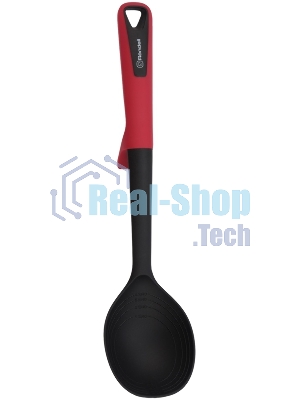 Ложка для первых/вторых блюд Rondell Craft RD-1870 черный/красный упак.: картонная подложка