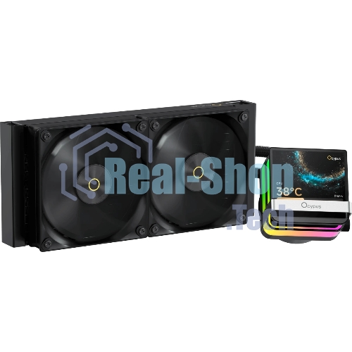 Система охлаждения Ocypus Sigma L24 PRO BK IPS Display/черный/290W/All Intel/AMD AM*/Screws