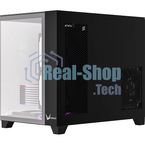 Компьютерный корпус AeroCool/Formula Crystal Z9ML Floe черный без БП mATX 4x120мм 2xUSB 3.0 audio bott PSU