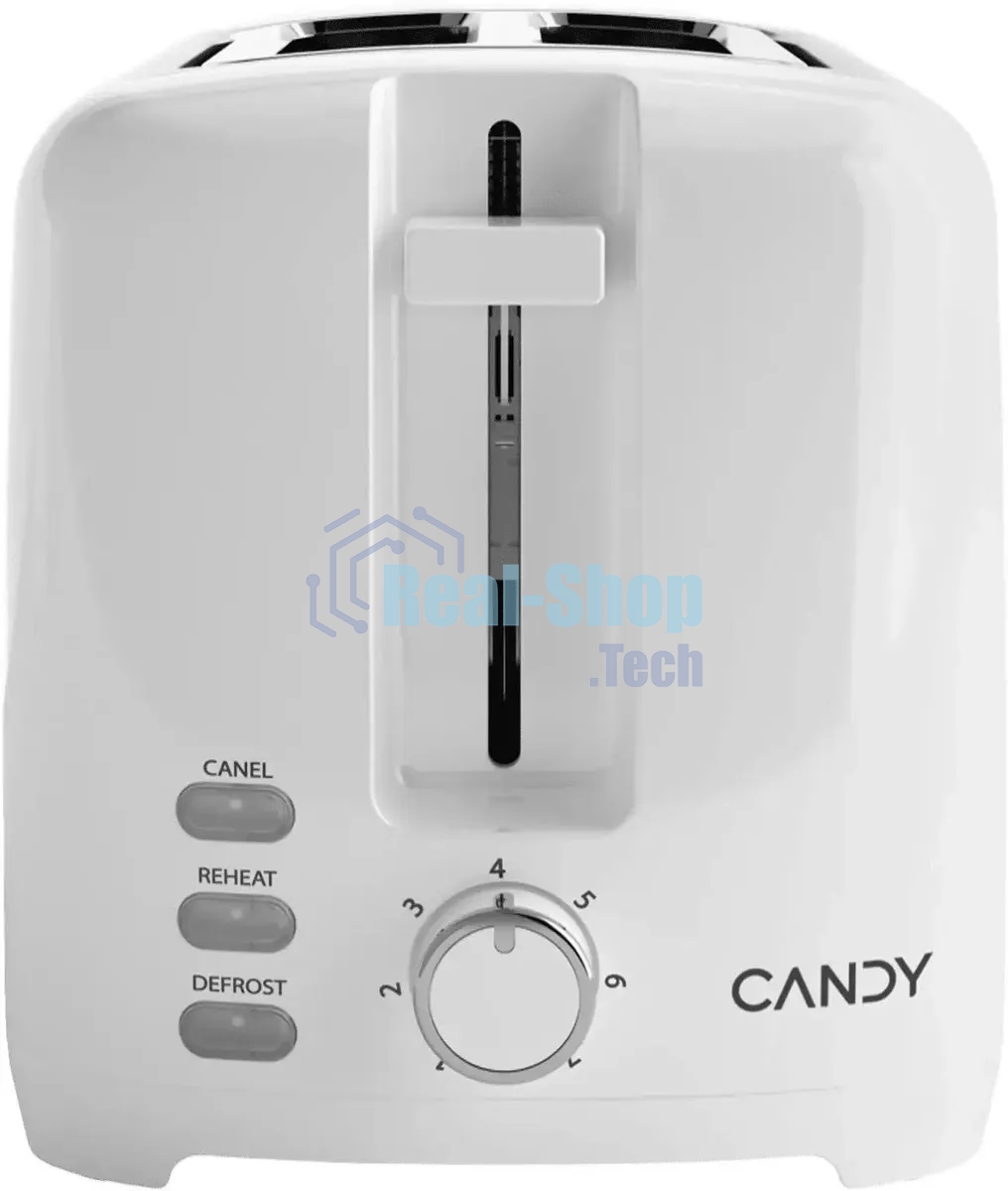 Тостер Candy CT-250 белый, 930 Вт, 2 слота
