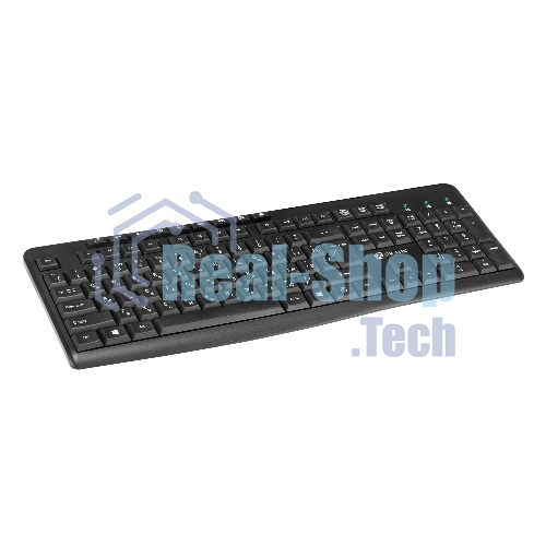 Комплект клавиатура+мышь Oklick 225M беспроводной, USB, 1200 DPI, чёрный