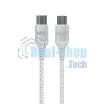 Кабель MORE CHOICE (4620202554116) K69aa 2м USB 3.0A PD 60W для Type-C Type-C- 2м, белый