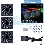 Корпусный вентилятор LIAN LI UNI FAN TL LCD (3pcs) G99.12TLLCD3B.00 черный 120мм 1900rpm 27db 7-pin