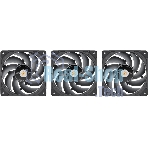 Вентилятор Thermaltake Toughfan EX14 Pro реверсивный 140x140x25mm черный 4-pin 31.6-34.1dB Ret (CL-F172-PL14BL-A)