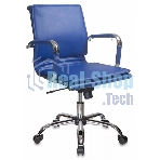 Кресло Бюрократ CH-993-Low/blue синий, экокожа