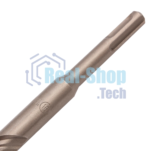 Бур по бетону Denzel двойная спираль, Cobalt W-tip, 16x600 мм, SDS PLUS